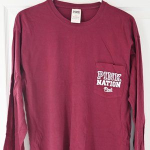 Limited Edition PINK maroon long sleeve tee
